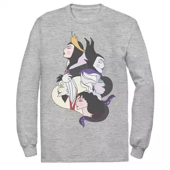 Мужская футболка Disney Villains с боковым профилем Group Shot Licensed Character