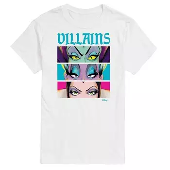 Мужская футболка Disney Villains с рисунком злодеев, белый