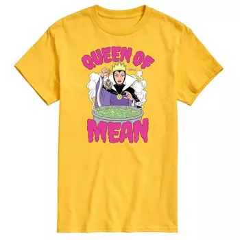Мужская футболка Disney Villains Snow White Evil Queen с рисунком Queen Of Mean, желтый
