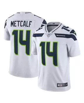 Мужская футболка dk metcalf white seattle seahawks vapor limited Nike, белый