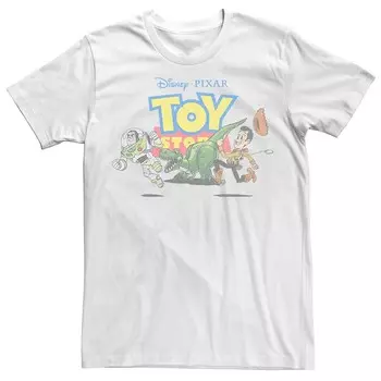 Мужская футболка для бега Four Vintage «Вуди, Рекс и Базз Лайтер» Disney/Pixar «История игрушек» Licensed Character, белый