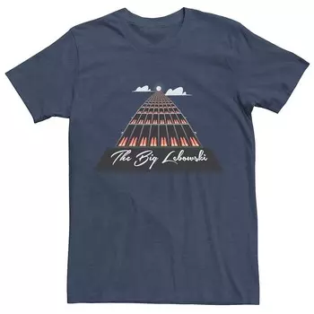 Мужская футболка для боулинга Big Lebowski In the Sky Tee Licensed Character, цвет Navy Heather