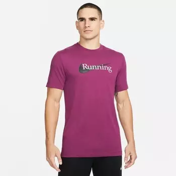 Мужская футболка для дрифтинга Nike, фиолетовый