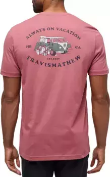 Мужская футболка для гольфа TravisMathew Little Drummer, цвет Roan Rouge