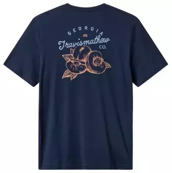 Мужская футболка для гольфа TravisMathew с рисунком местной кухни штата Джорджия, цвет Total Eclipse