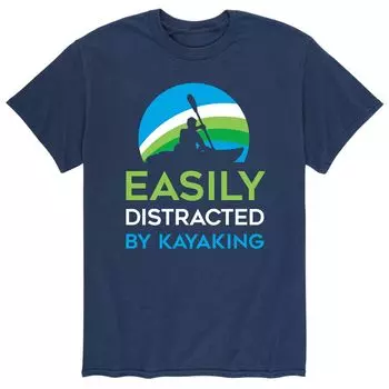 Мужская футболка для каяка, которая легко отвлекается Licensed Character