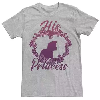 Мужская футболка для пар «Русалочка Ариэль и его принцесса» Disney