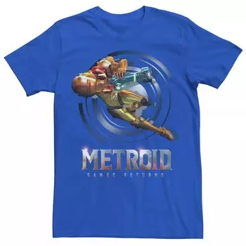 Мужская футболка для прыжков Nintendo Metroid Samus Returns Licensed Character