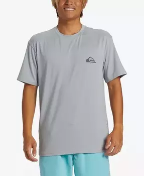 Мужская футболка для серфинга на каждый день с коротким рукавом Quiksilver, серебро