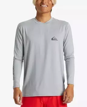 Мужская футболка для серфинга на каждый день с длинным рукавом Quiksilver, серый