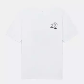 Мужская футболка для скейтбординга Star Chevron Converse, белый