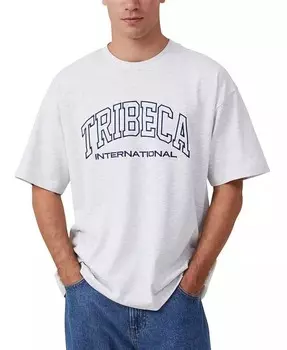 Мужская футболка для студентов Box Fit COTTON ON, белый