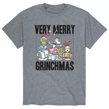 Мужская футболка Доктор Сьюз Гринч Гринчмас Licensed Character