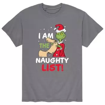 Мужская футболка Доктор Сьюз Гринч "I Am The Naughty List" Licensed Character