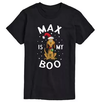 Мужская футболка Доктор Сьюз Гринч "Макс - мой бу" Licensed Character