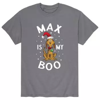 Мужская футболка Доктор Сьюз Гринч "Макс - мой бу" Licensed Character