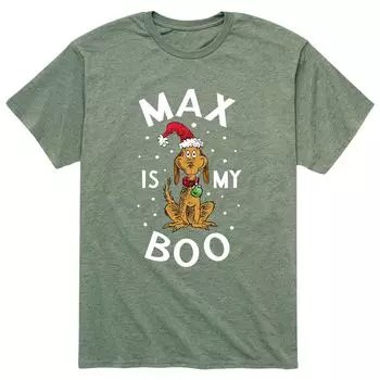 Мужская футболка Доктор Сьюз Гринч "Макс - мой бу" Licensed Character