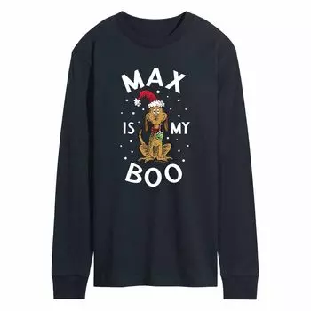 Мужская футболка Доктор Сьюз Гринч "Макс - мой бу" Licensed Character
