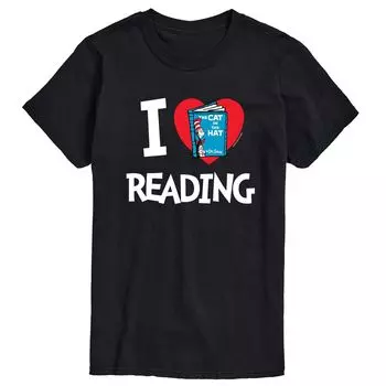 Мужская футболка «Доктор Сьюз I Love Reading» Licensed Character