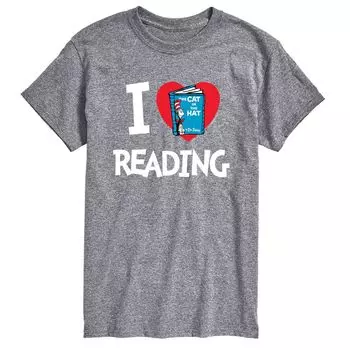 Мужская футболка «Доктор Сьюз I Love Reading» Licensed Character