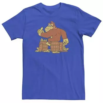 Мужская футболка Donkey Kong Eating Bananas On Barrel Tee Licensed Character