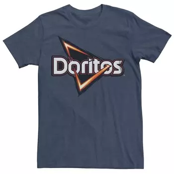 Мужская футболка Doritos с треугольными чипсами и классическим логотипом Licensed Character, цвет Navy Heather