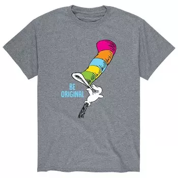 Мужская футболка Dr. Seuss Be Original Licensed Character, серый