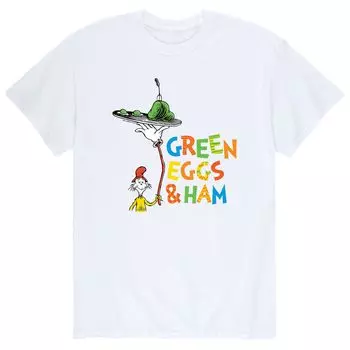 Мужская футболка Dr. Seuss Green Eggs & Ham Licensed Character