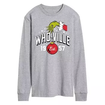 Мужская футболка Dr. Seuss Grinch Hand с длинными рукавами Licensed Character