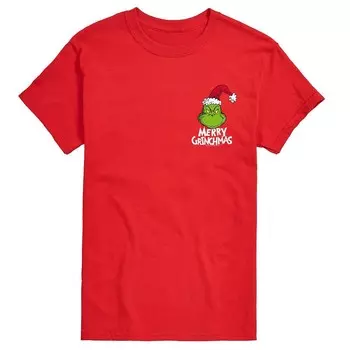 Мужская футболка Dr. Seuss Merry Grinchmas Licensed Character, красный