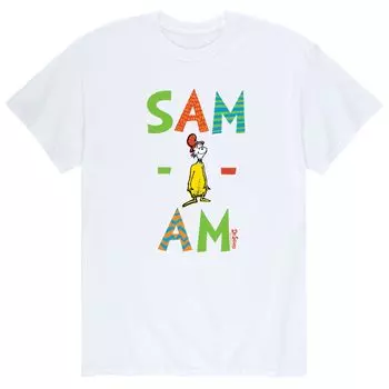 Мужская футболка Dr. Seuss Sam I Am с рисунком Licensed Character