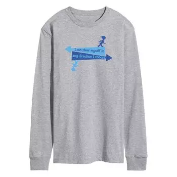 Мужская футболка Dr. Seuss Steer Yourself с длинными рукавами Licensed Character