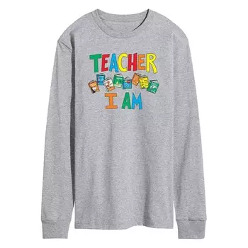 Мужская футболка Dr. Seuss Teacher I Am Tee Licensed Character, серый