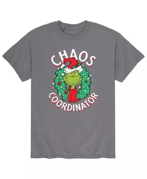 Мужская футболка Dr. Seuss The Grinch Chaos AIRWAVES, серый