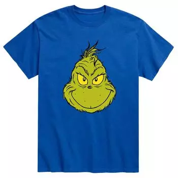 Мужская футболка Dr. Seuss The Grinch Face Licensed Character