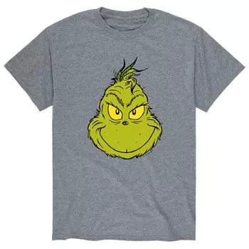 Мужская футболка Dr. Seuss The Grinch Face Licensed Character