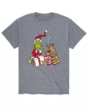 Мужская футболка Dr. Seuss The Grinch Max Grinch AIRWAVES, серый