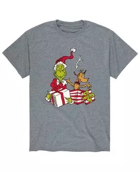 Мужская футболка dr. seuss the grinch max grinch AIRWAVES, серый