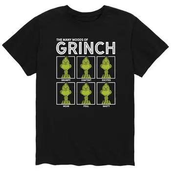 Мужская футболка Dr. Seuss The Grinch Moods Licensed Character