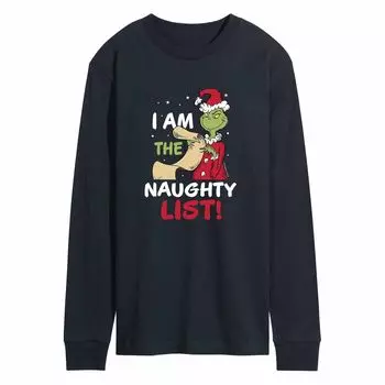 Мужская футболка Dr. Seuss The Grinch Naughty List Licensed Character