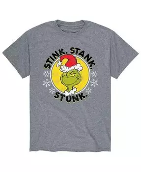 Мужская футболка Dr. Seuss The Grinch Stink Stank Stunk AIRWAVES, серый
