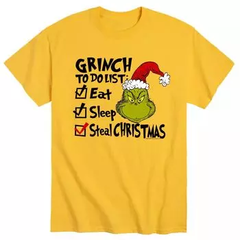 Мужская футболка Dr. Seuss The Grinch To Do Licensed Character