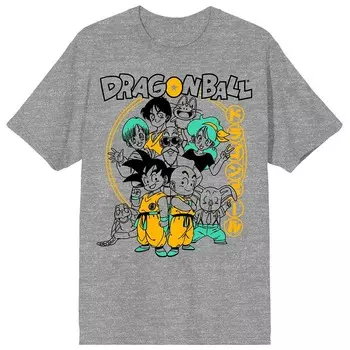 Мужская футболка Dragon Ball Origins Licensed Character, серый