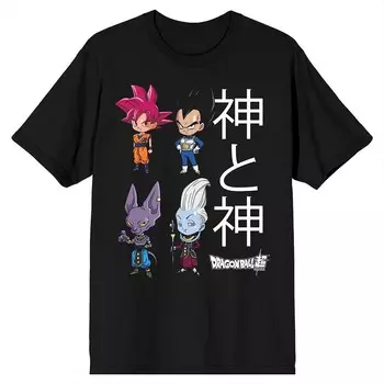 Мужская футболка Dragon Ball Z Super Licensed Character, черный