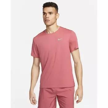 Мужская футболка dri-fit uv Miler Nike, бордовый