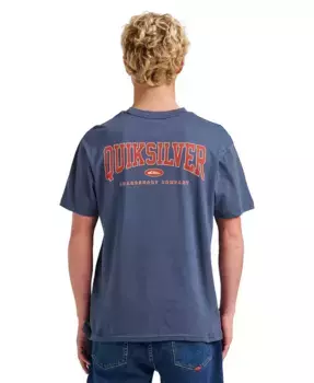 Мужская футболка Dropout с коротким рукавом Quiksilver, серебряный