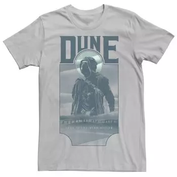 Мужская футболка Dune Paul синего оттенка с портретом и плакатом Licensed Character