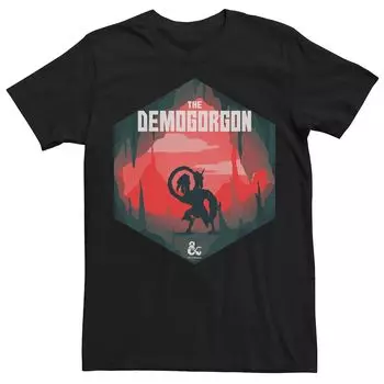 Мужская футболка Dungeons & Dragons The Demogorgan с шестигранным плакатом Licensed Character