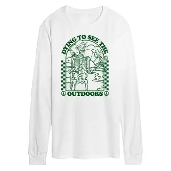 Мужская футболка Dying To See на открытом воздухе Licensed Character