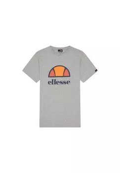 Мужская футболка DYNE TEE - короткий рукав, круглый вырез, круглый вырез, логотип ellesse, серый